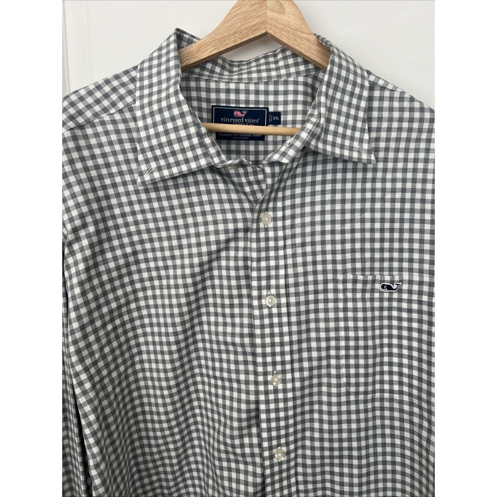 Vineyard Vines Classic Fit Tucker Checked Long Sleeve Men's Size XL